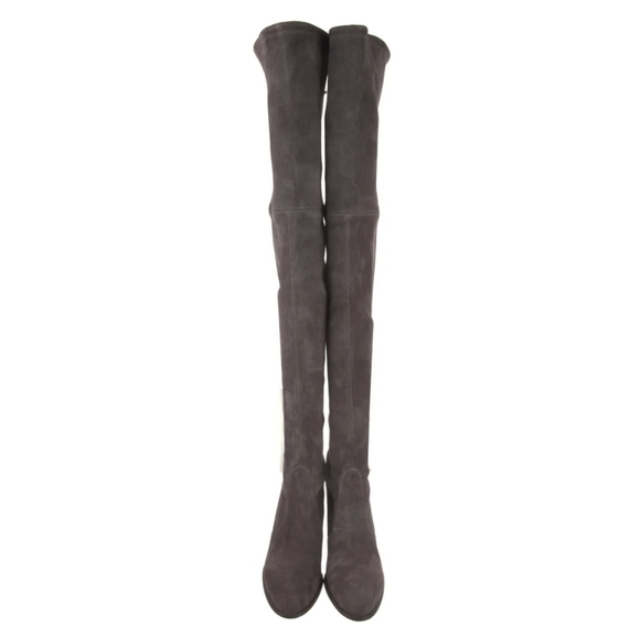 🩶 Stuart Weitzman Hiline otk over the knee italian suede leather boots 8.5M - Picture 5 of 7